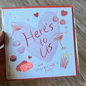 New! HERE’S TO US Valentine’s Day Card by American Greetings Wife Girlfriend NWT